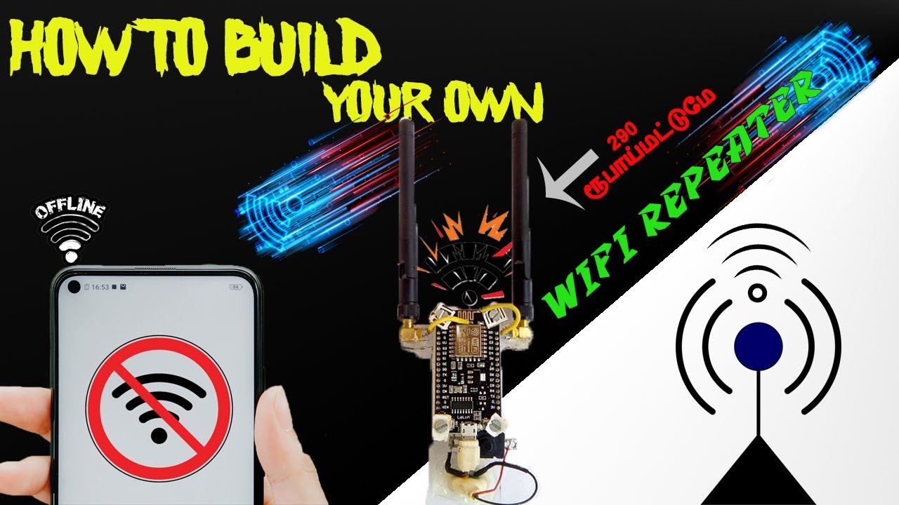 How to Make a WiFi Repeater using ESP8266 NodeMCU |ERROR Guru (TAMIL) #tech #wifi  #nodemcu  #tamil