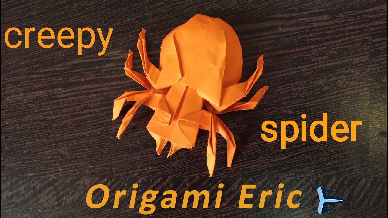 ORIGAMI SPIDER - traditional Halloween ( Jo Nakhashima )