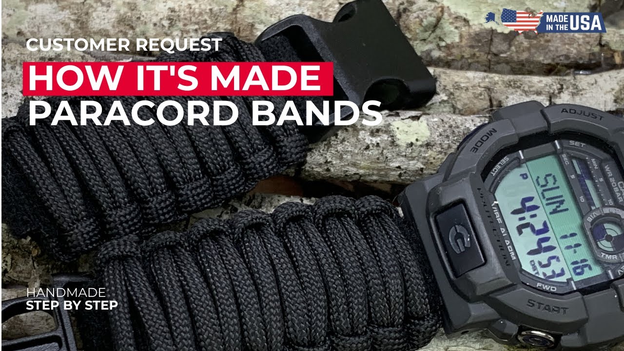 HOW IT'S MADE - Our Paracord Watch Bands - Featuring Casio G-Shock GD-350
