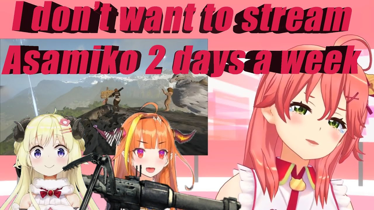 Asamiko Addict Threatened Miko to Stream Asamiko Twice a Week [English Subtitle]