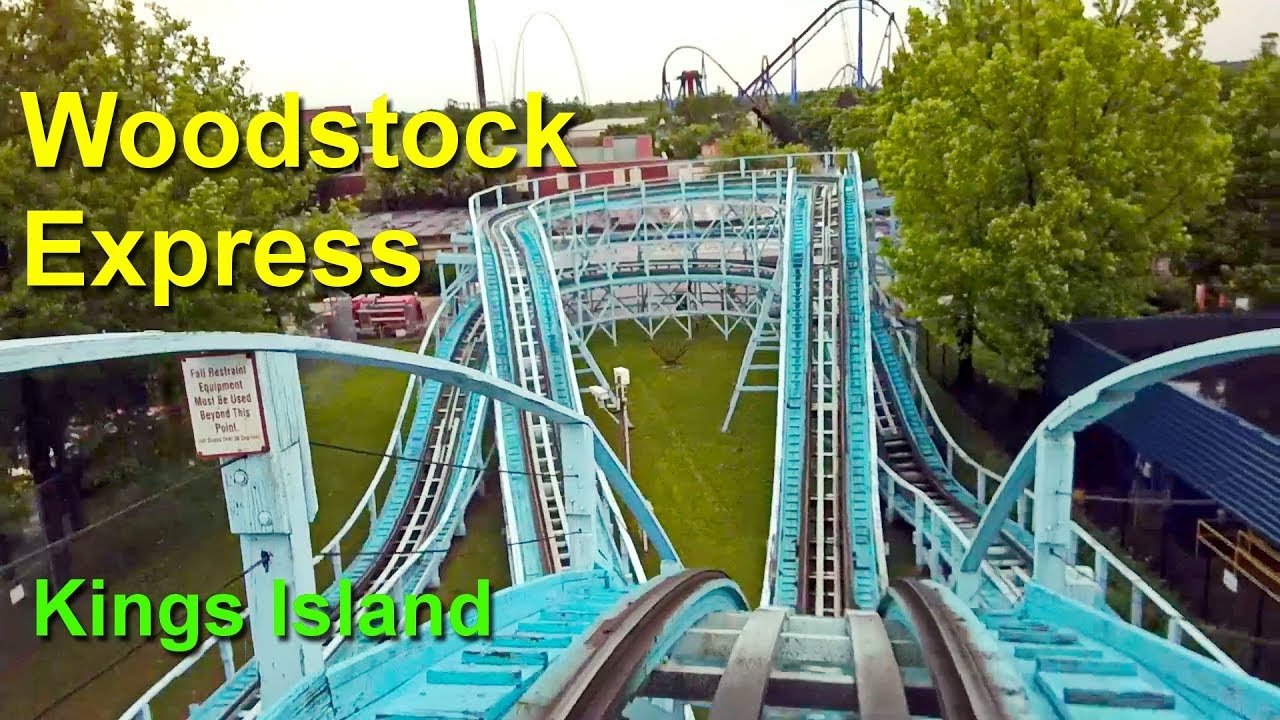 2018 Woodstock Express Wooden Roller Coaster On Ride Front Seat HD POV Kings Island