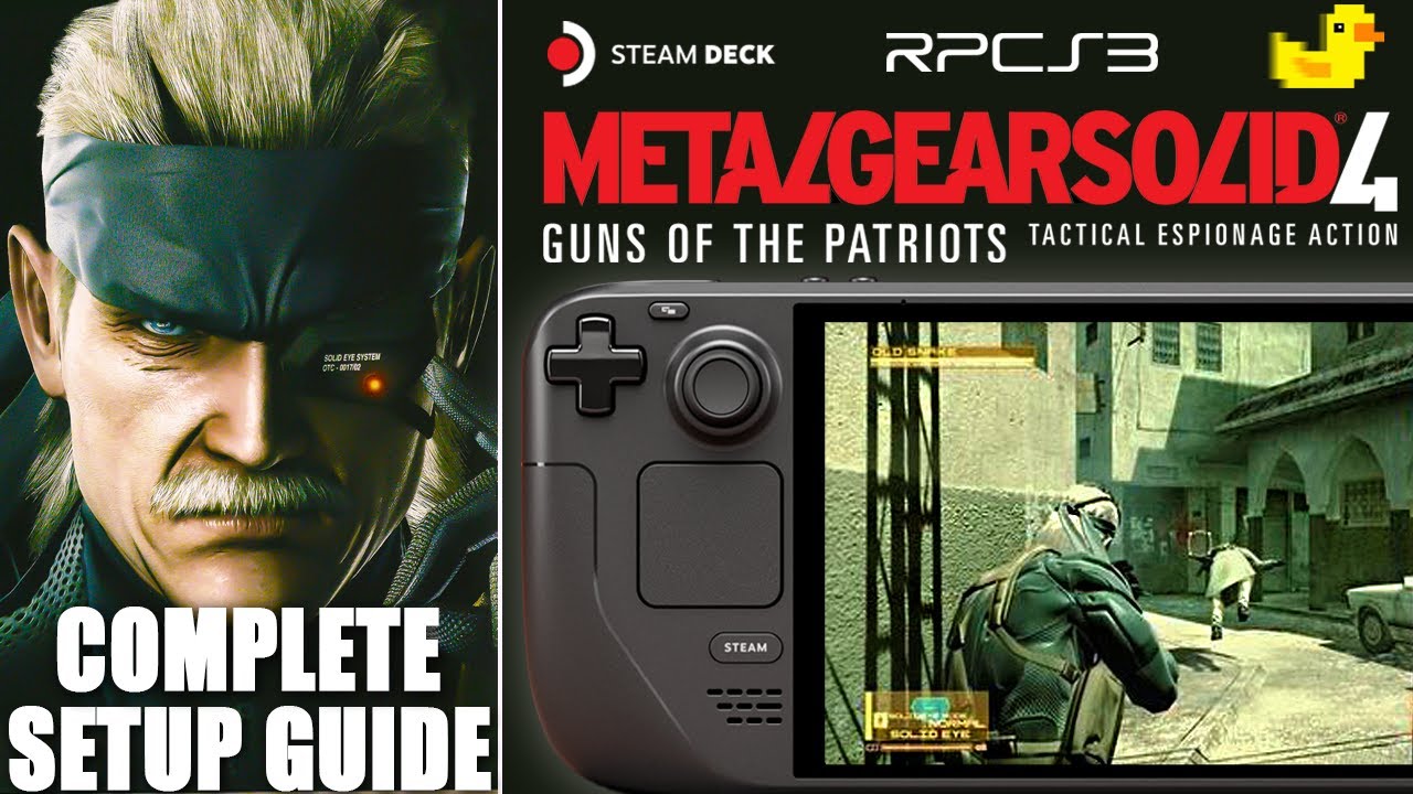 How To Play Metal Gear Solid 4 on Steam Deck: Complete RPCS3 Setup & Settings Guide