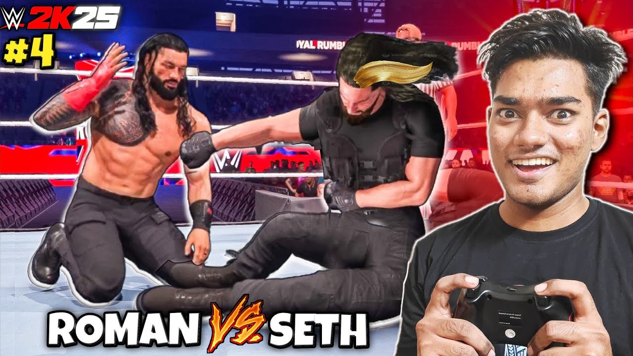 ROMAN REIGNS 🆚 SETH ROLLINS | WWE 2K25 SHOWCASE #4