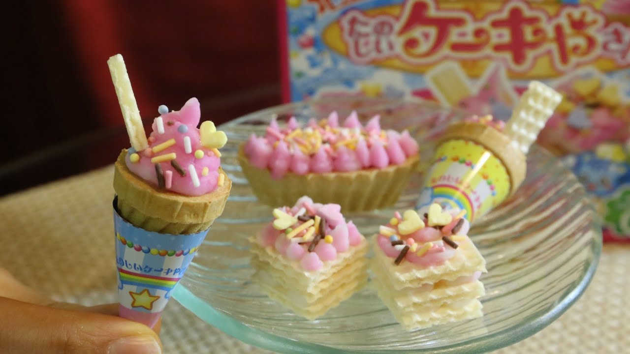 Kracie Popin' Cookin' renewal ice cream and cake DIY candy