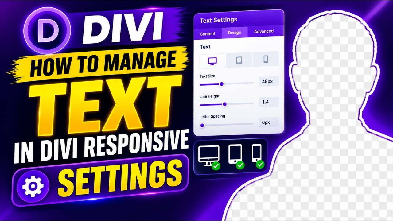 How to manage text in divi responsive settings?
