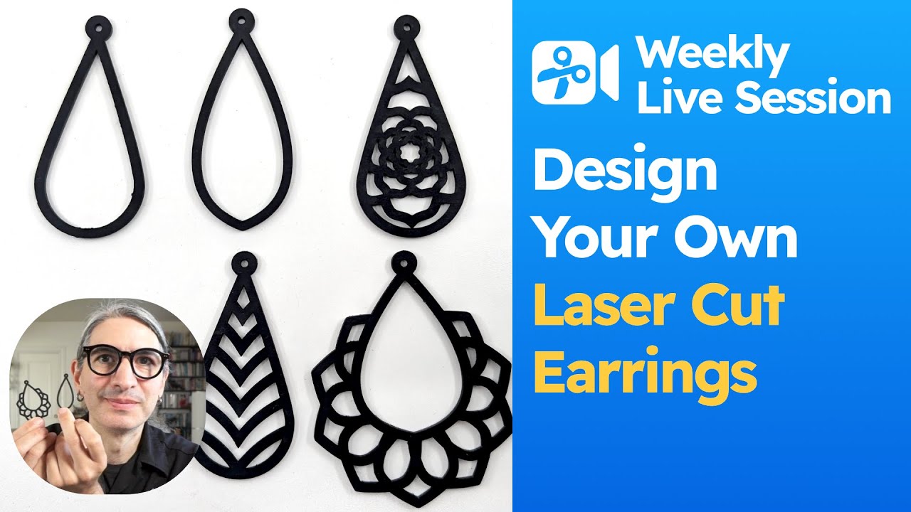 Making Laser Cut Earrings with Repeat Modifiers