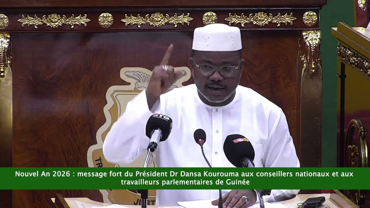 Nouvel An 2026  message fort du Président Dr Dansa Kourouma aux conseillers nationaux et aux travail