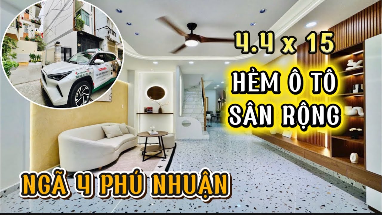 NHÀ HẺM Ô TÔ CÓ SÂN RỘNG PHÚ NHUẬN - 65m2 ĐẤT CÓ PHÒNG NGỦ TẦNG TRỆT