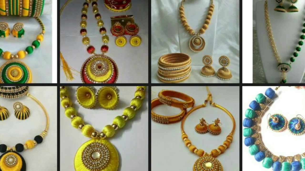 Trending silk thread necklace