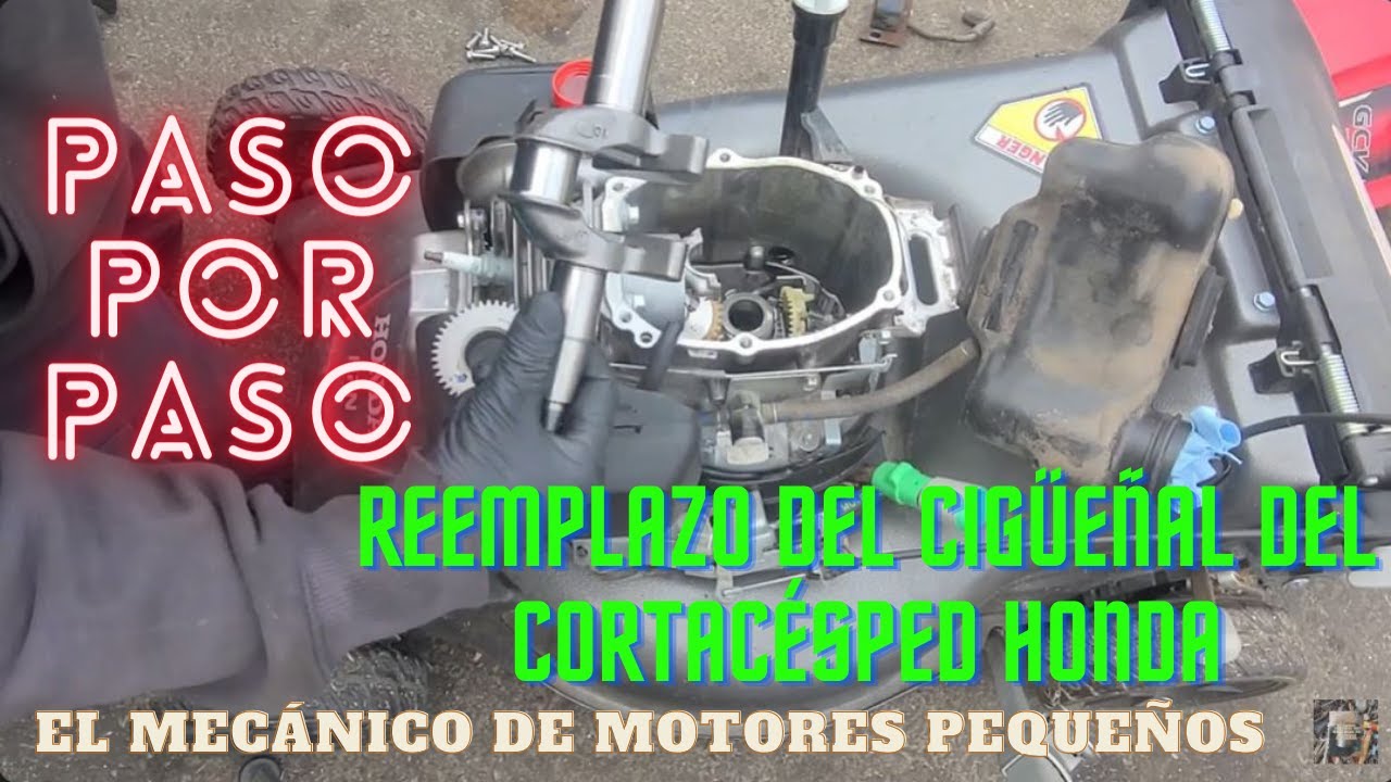 Reemplazo del cigüeñal del cortacésped Honda