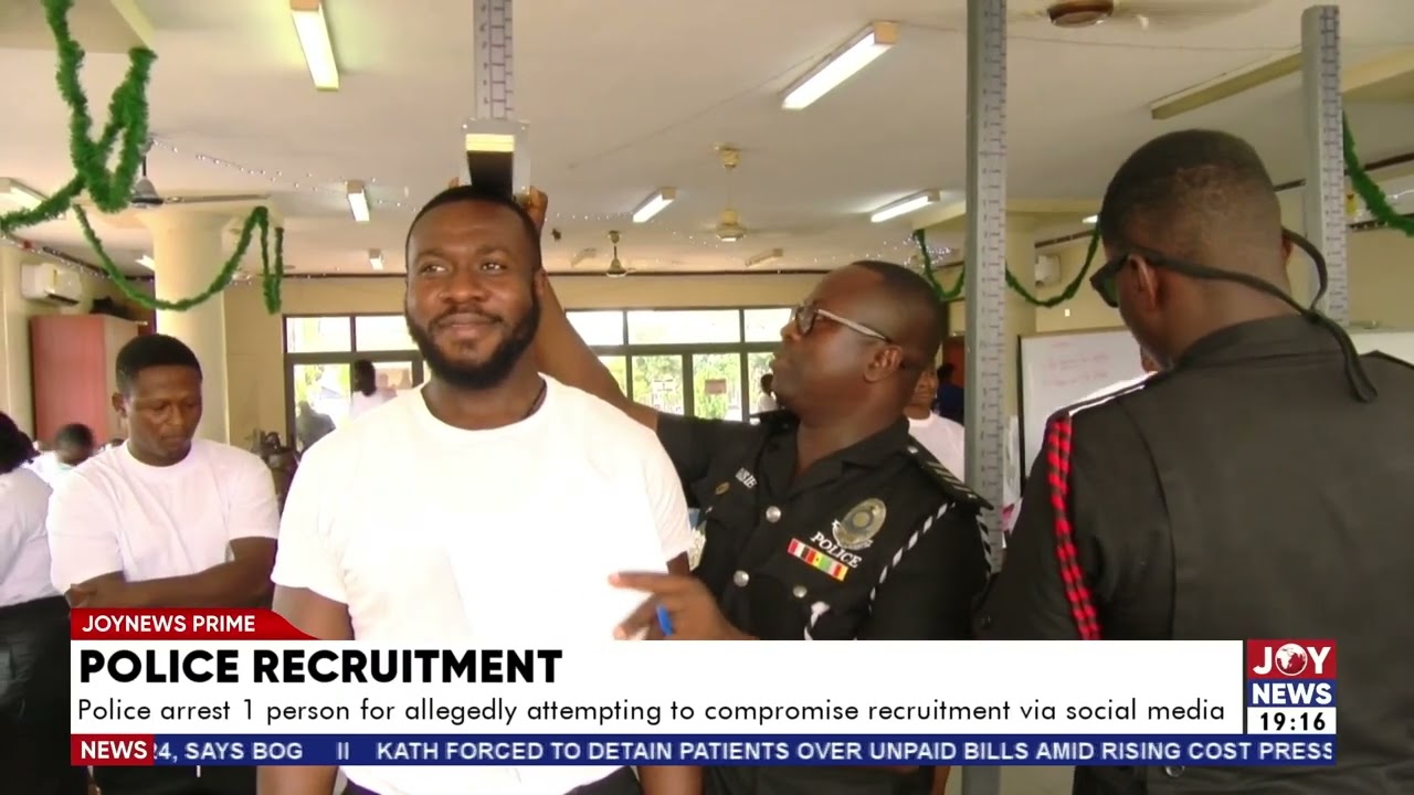 Police arrest one person for allegedly attempting to compromise recruitment via social media.