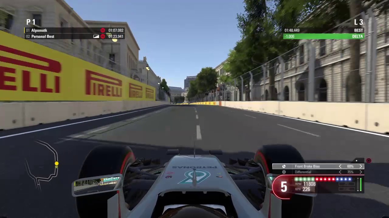 F1 2016 Azerbaijan Baku Hotlap