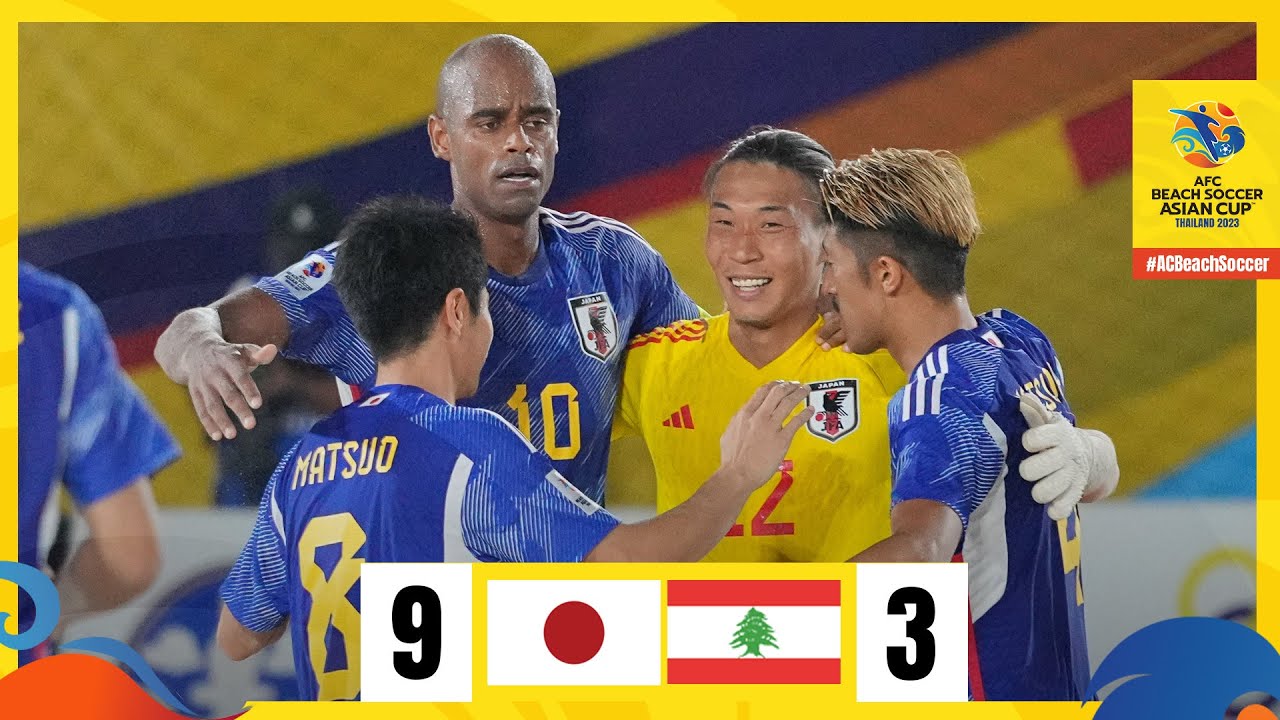 #ACBeachSoccer Thailand 2023 | Japan 9 - 3 Lebanon
