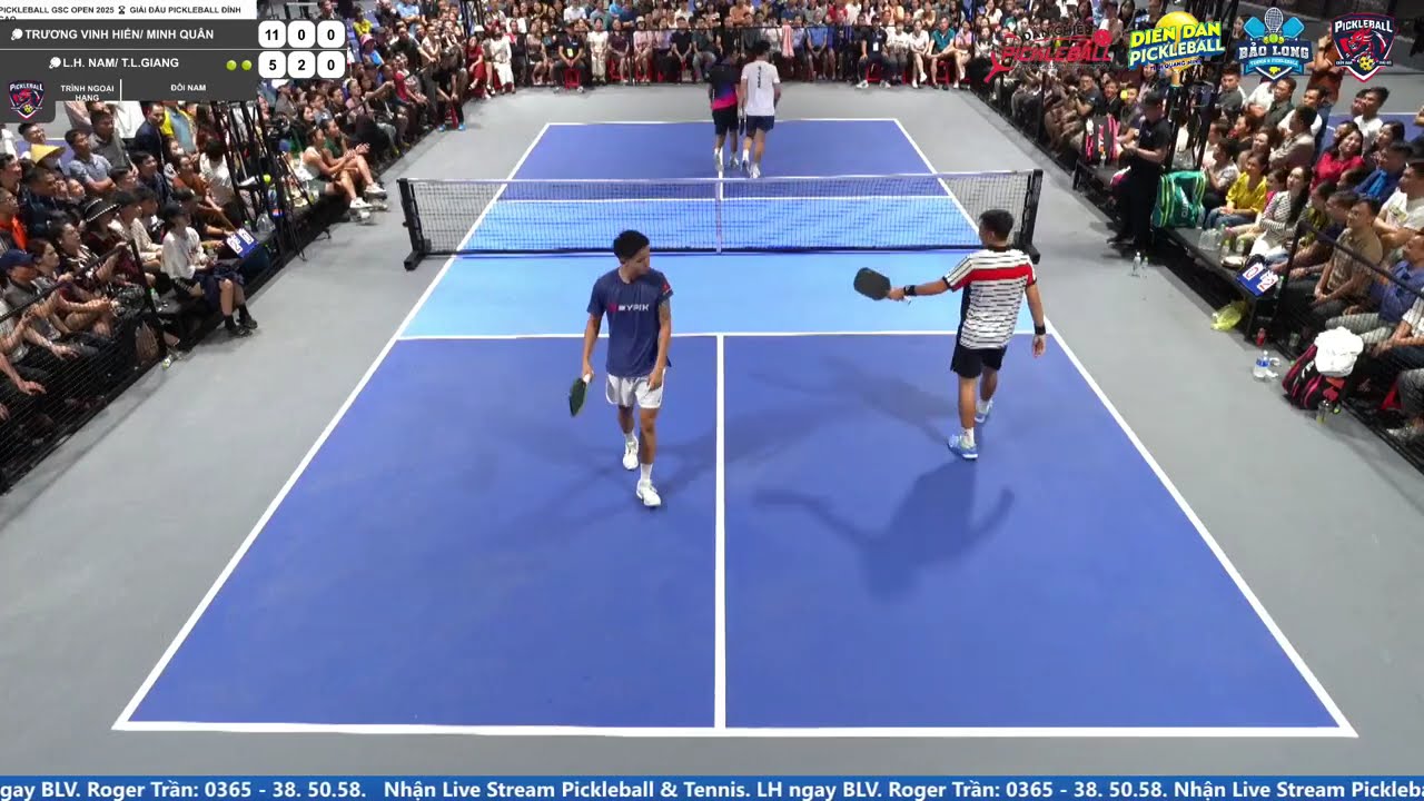 Bán kết 2- LÝ HOÀNG NAM/TRỊNH LINH GIANG 🆚 TRƯƠNG VINH HIỂN/ĐỖ MINH QUÂN - Giải pickleball GSC open