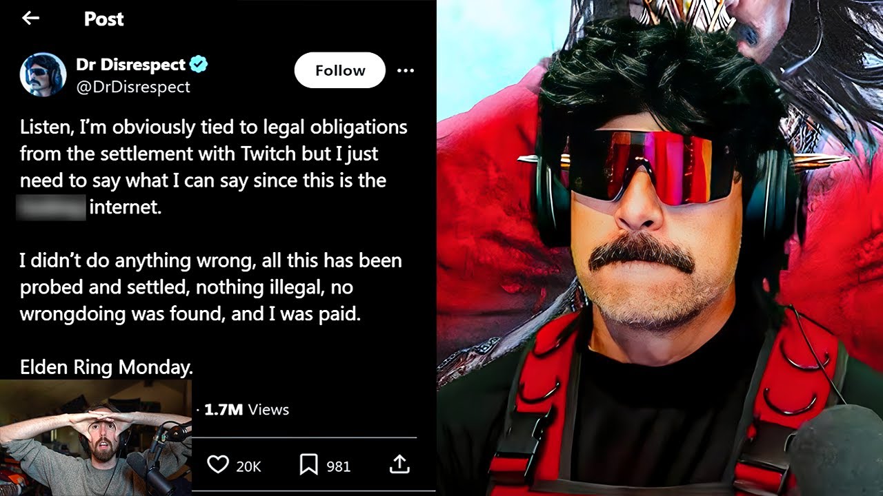 Dr Disrespect Responds to the Allegations