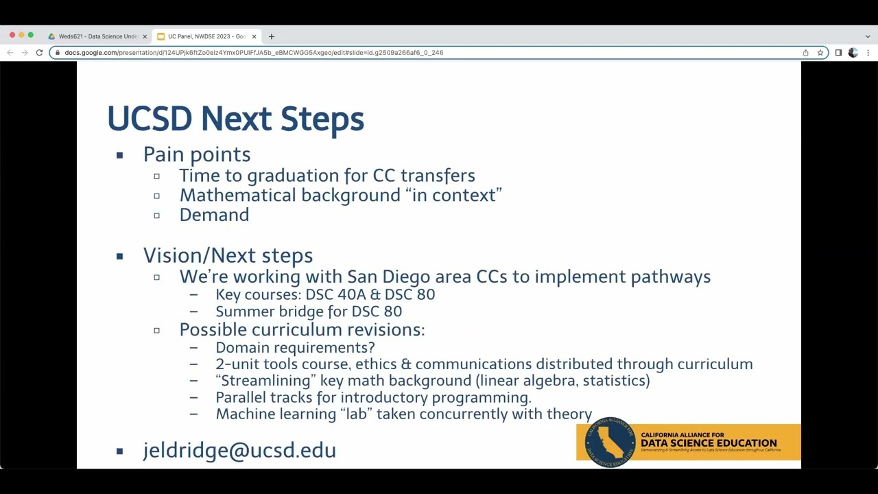 CADSE UC - 2023 National Workshop on Data Science Education