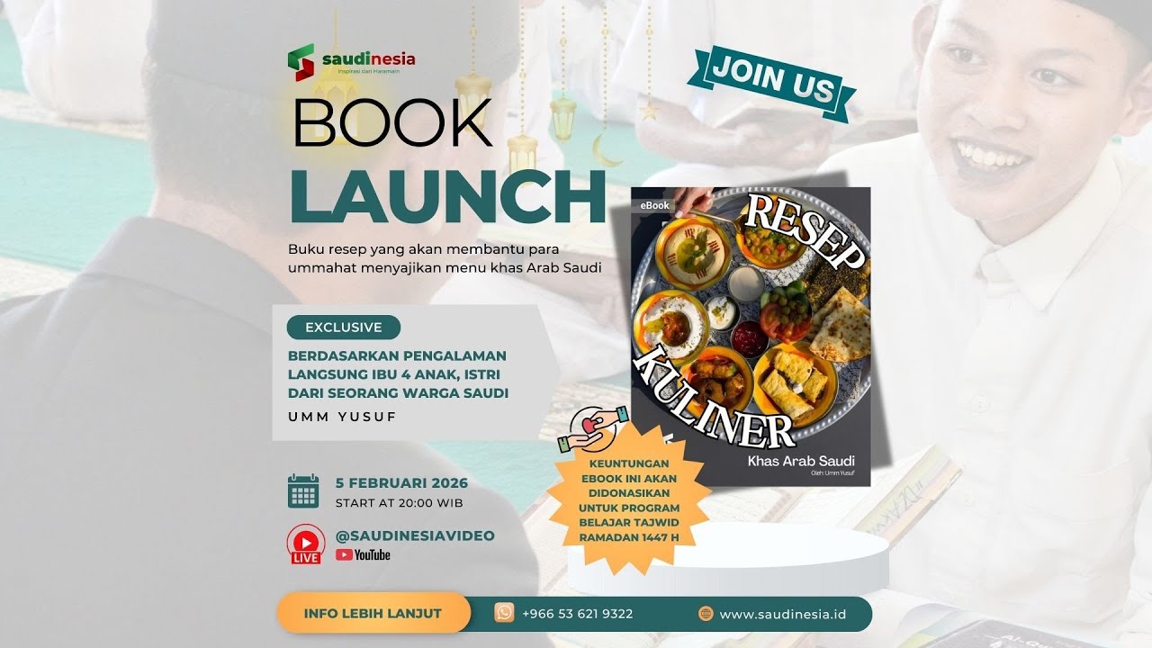 Launching & Bedah Buku Resep Kuliner Khas Saudi