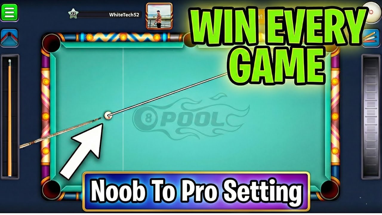 8 Ball Pool Aim & Control Settings | Pro Player Setup