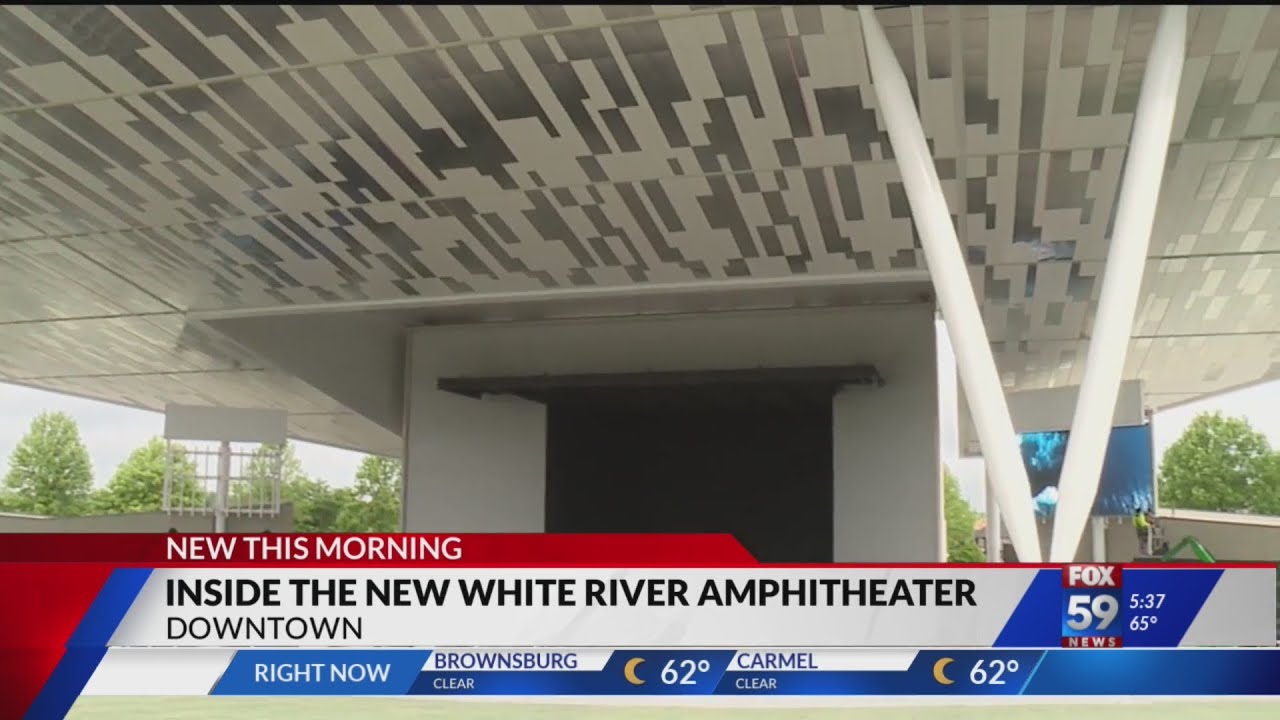 White River State Park park new amphitheater almost complete