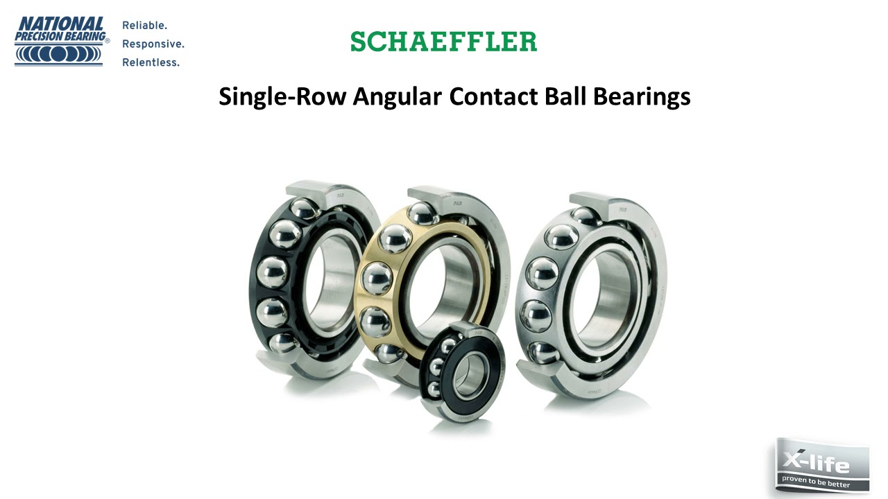 NPB Presents - SCHAEFFLER Xlife Sealed Angular Contact Bearings