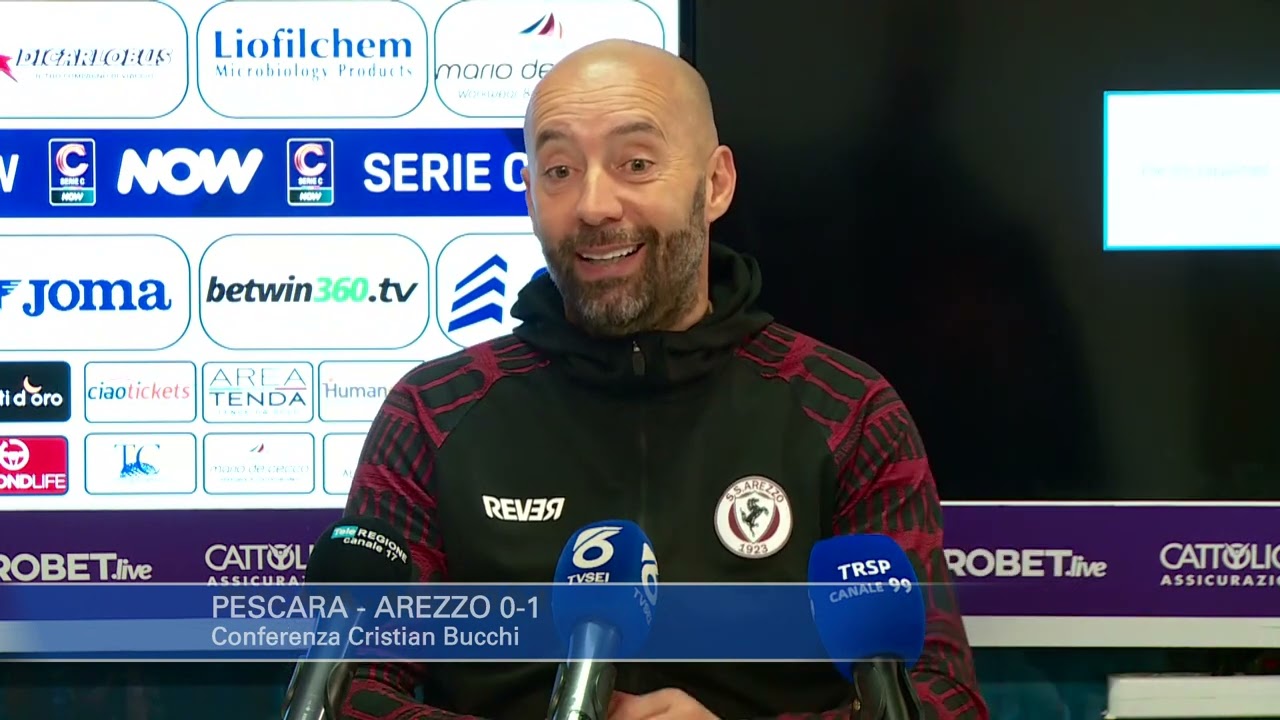 Pescara - Arezzo 0-1: Cristian Bucchi