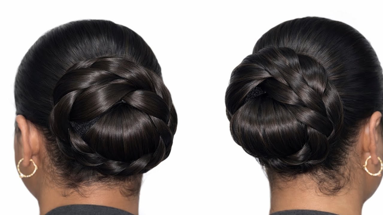 Beautiful Bun Hairstyle For Weeding With Donut Bun 😍 | Easy Bun Hairstyles 