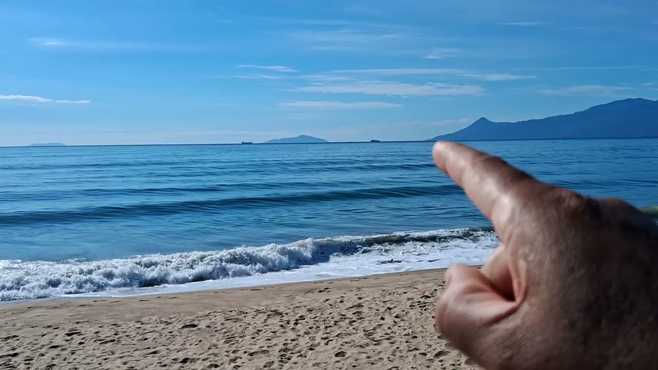 Praia massaguassu hoje cedo
