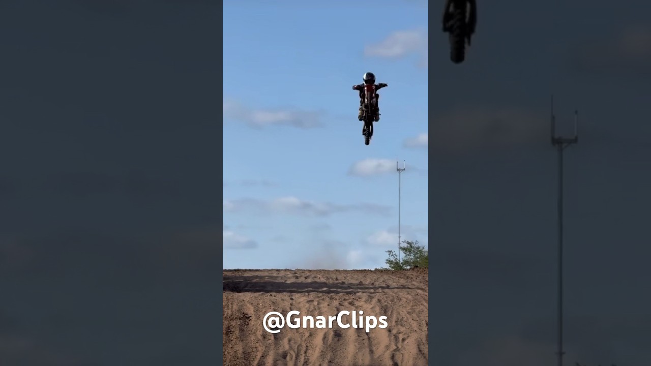 50cc Rider VS 70ft JUMP!!! CRASH!!! 