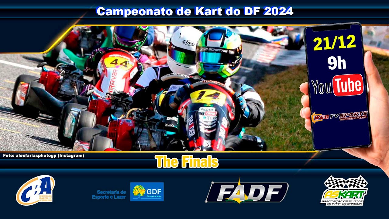 Campeonato de Kart do DF | The Finals |  Temporada 2024 | Ao Vivo com imagens!