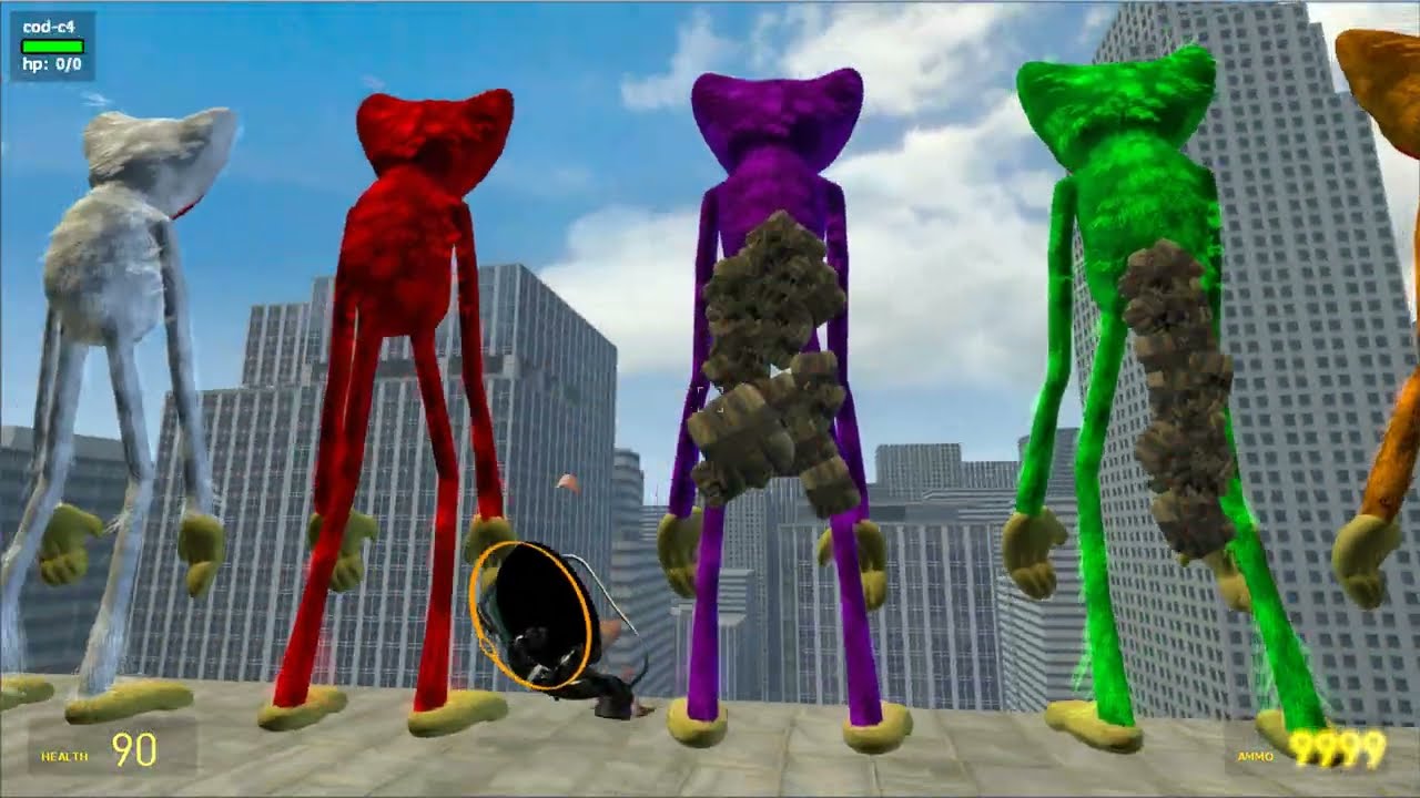 ALL THE HUGGY WUGGY FROM POPPY PLAYTIME FORCED ME TO FIGHT | GARRY'S MOD
