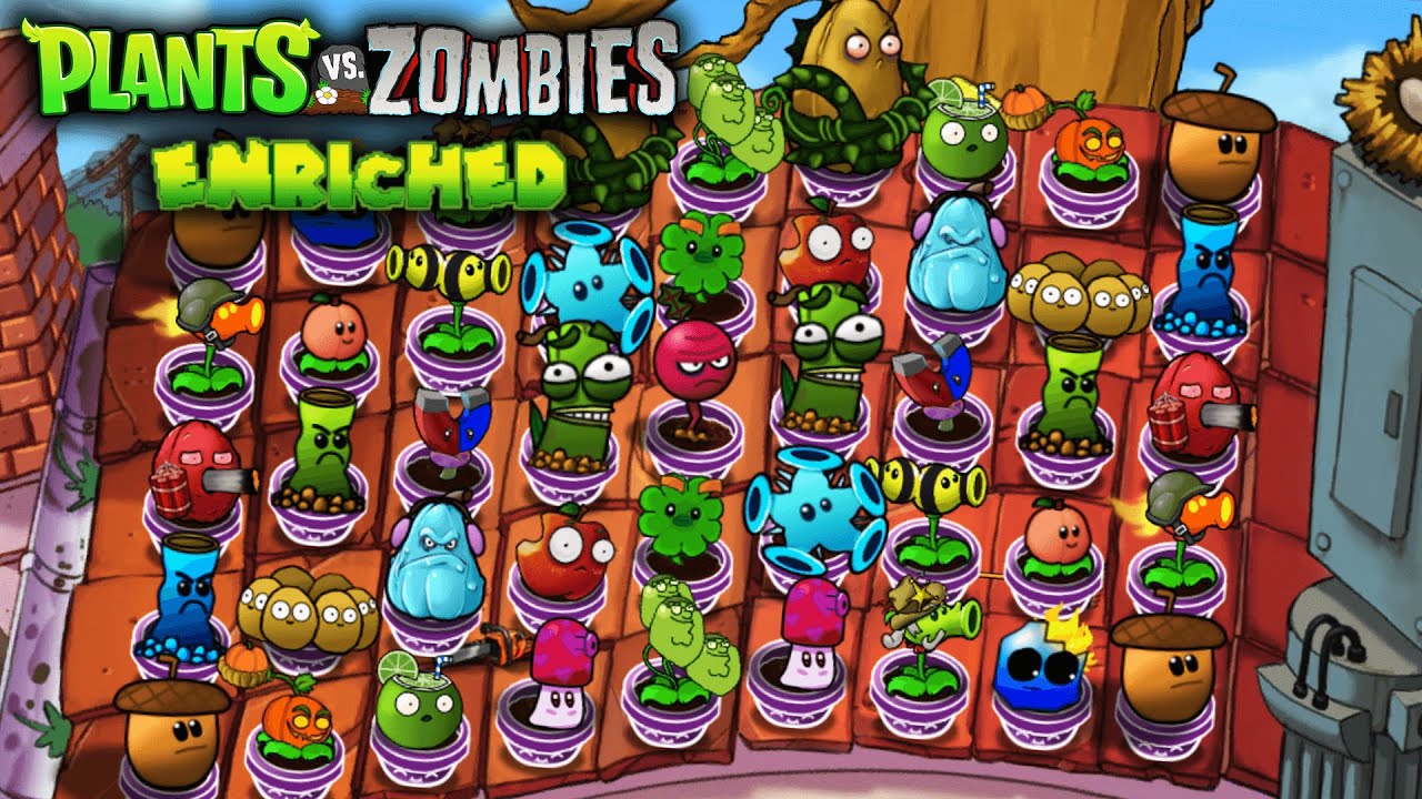 Plants vs Zombies Enriched v1.0 Widescreen (Part 7) | Landlord Bamboo, Imp Apple & More | Download