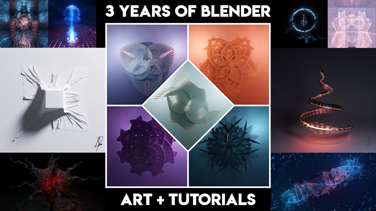 My 3 Year Blender Progression