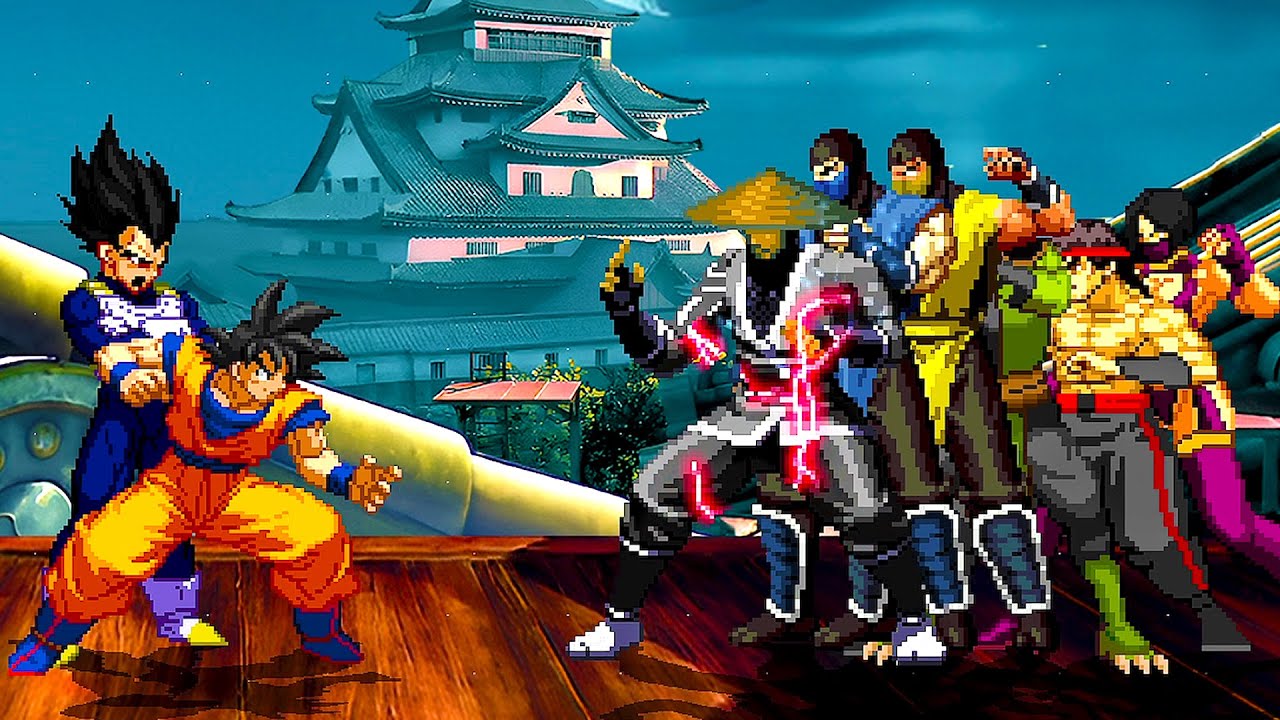 Goku & Vegeta Vs. Mortal Kombat Team - Mighty Saiyans