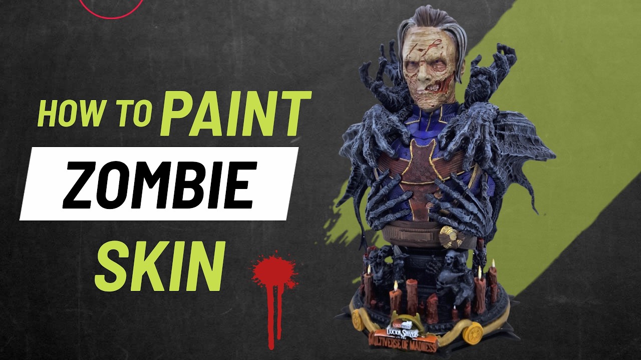 Zombie Skin Painting Tutorial for Miniatures: Easy Techniques