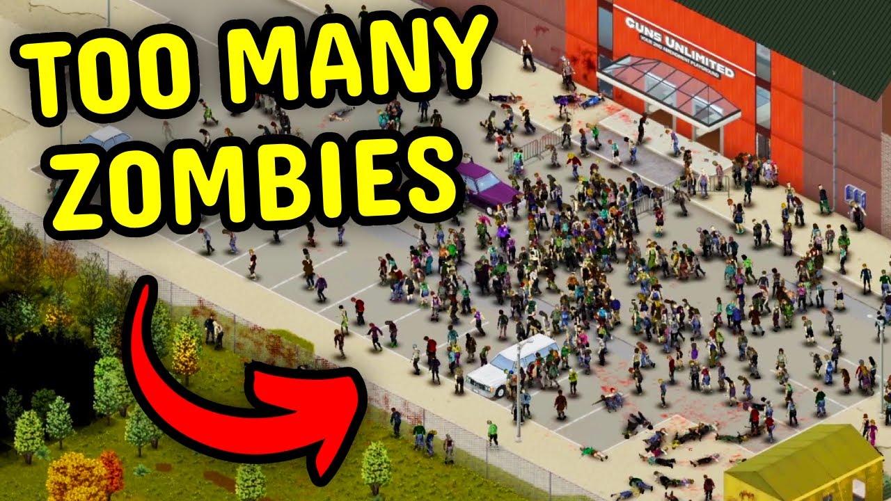 В Project Zomboid слишком много зомби?