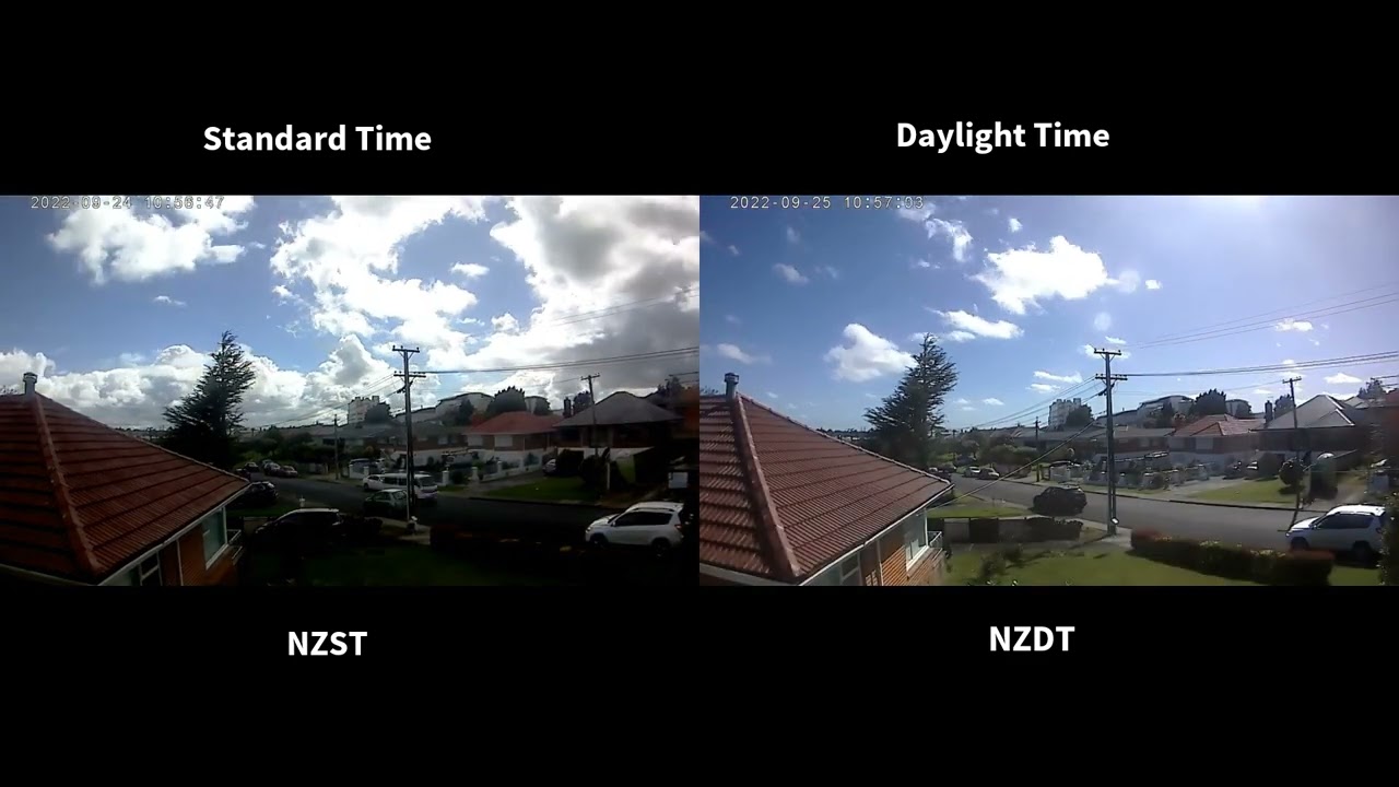 Daylight change from NZST to NZDT