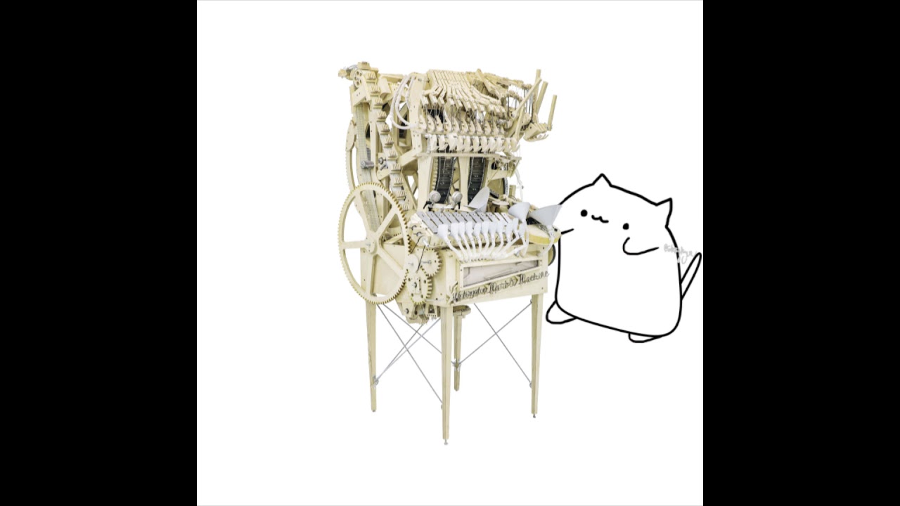 WinterCATan Marble Machine - Bongo Cat meme.