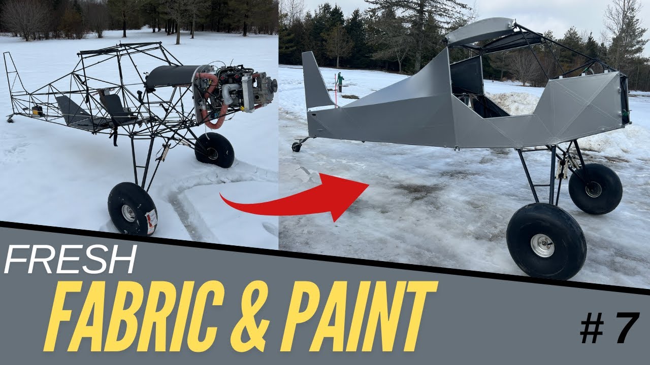 Covering my Abandoned Bush Plane: Fresh Fabric and Paint