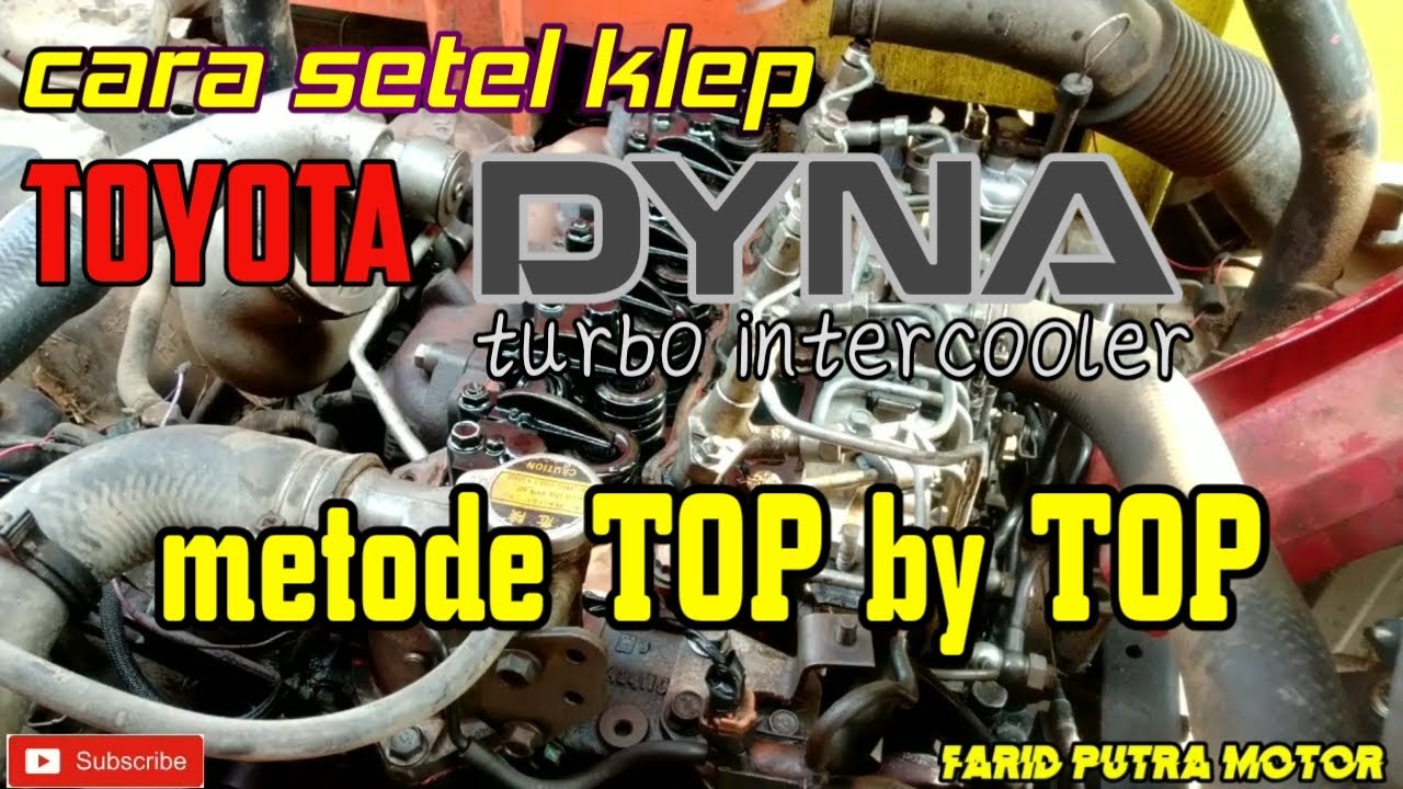 Setel klep/katup toyota dynasaurus turbo