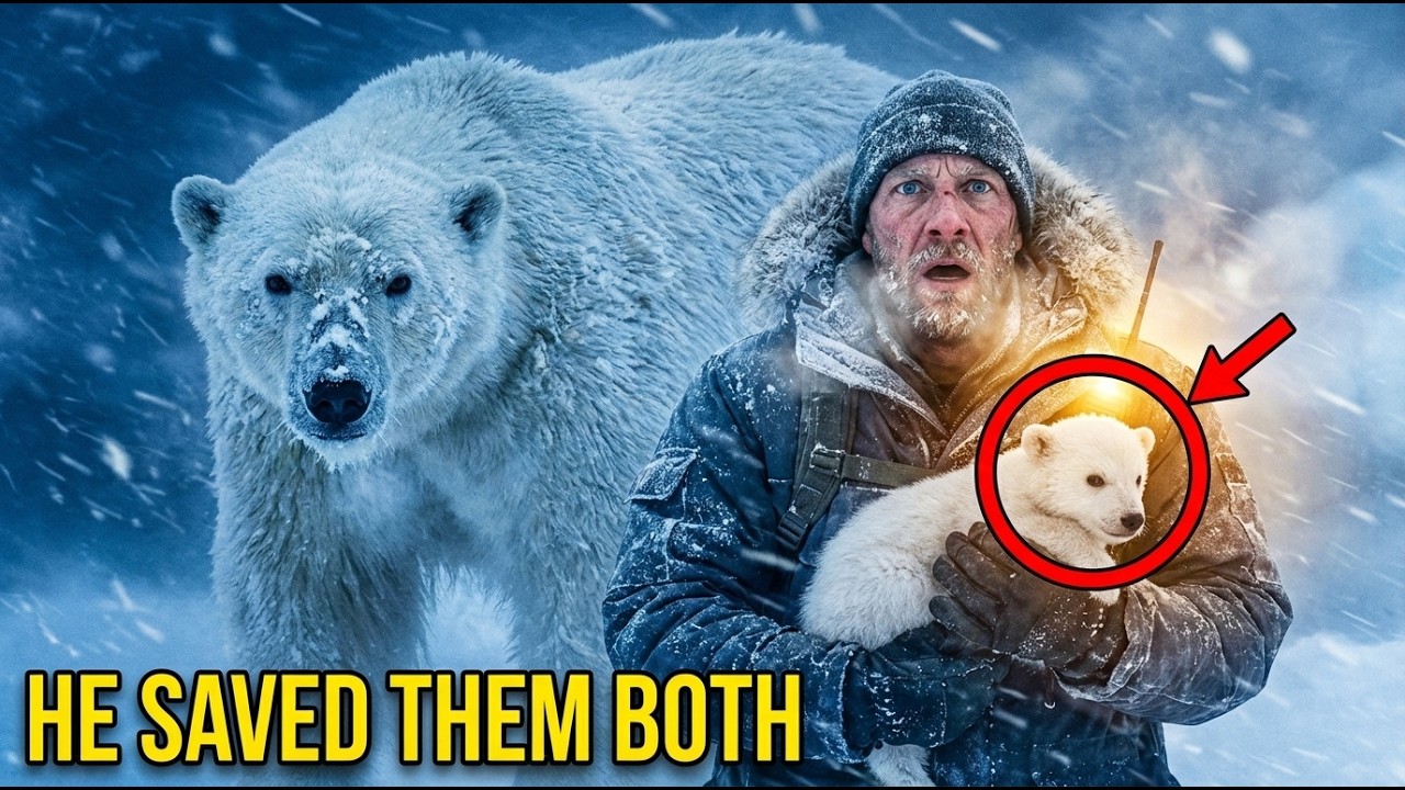 He Found a Frozen Polar Bear & Her Cub Dying in a Blizzard — What He Did Next Changed Everything