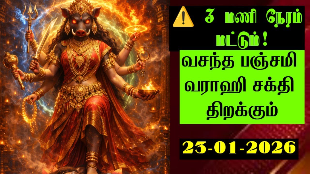 😱 இந்த வசந்த பஞ்சமியை தவற விட்டால் 6 மாதம் வராஹி அம்மன் அனுகிரகம் கிடையாது!