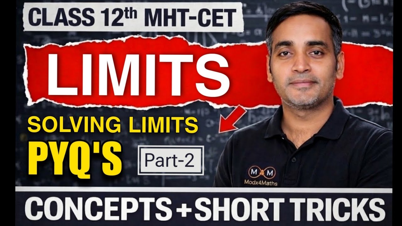 MHT CET 2026 Maths | LIMITS Previous Year Questions | Part-2 | #modx4maths