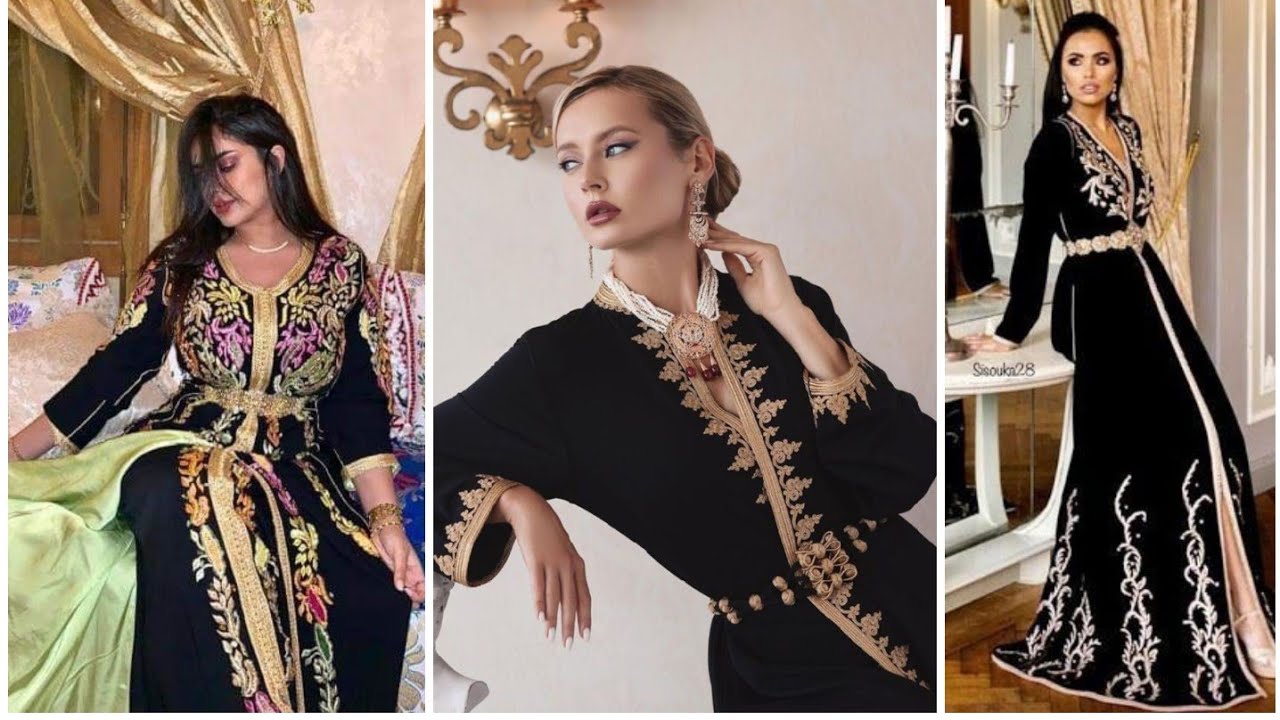 جديد قفطان موبرة 🇲🇦باللون الأسود رائعة