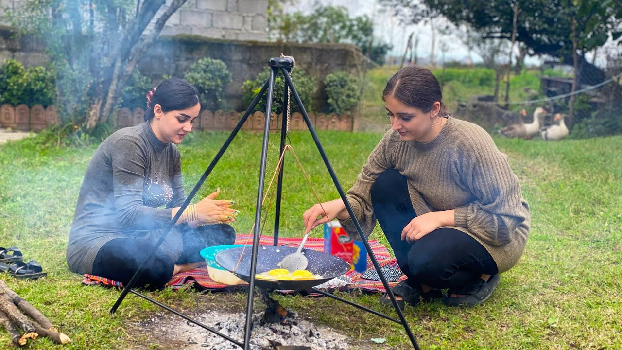 Rural Cooking on Saj | Handmade Tastere Over Firewood Flames
