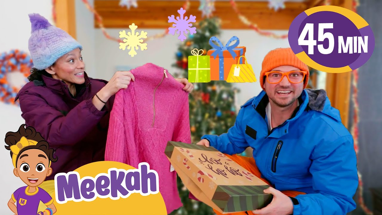 Meekah & Blippi Open Christmas Gifts 🎄🎁| 1 HOUR Special | Meekah Educational Videos for Kids