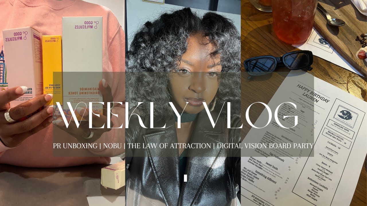 VLOG | MADAM BY MADAM C.J. WALKER UNBOXING | FASTING | THE LAW OF ATTRACTION | NOBU | VISION BOARDS
