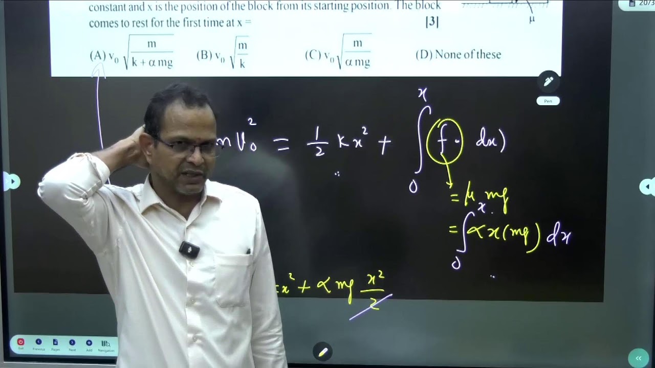 JEE Physics Advanced  Work Energy -1