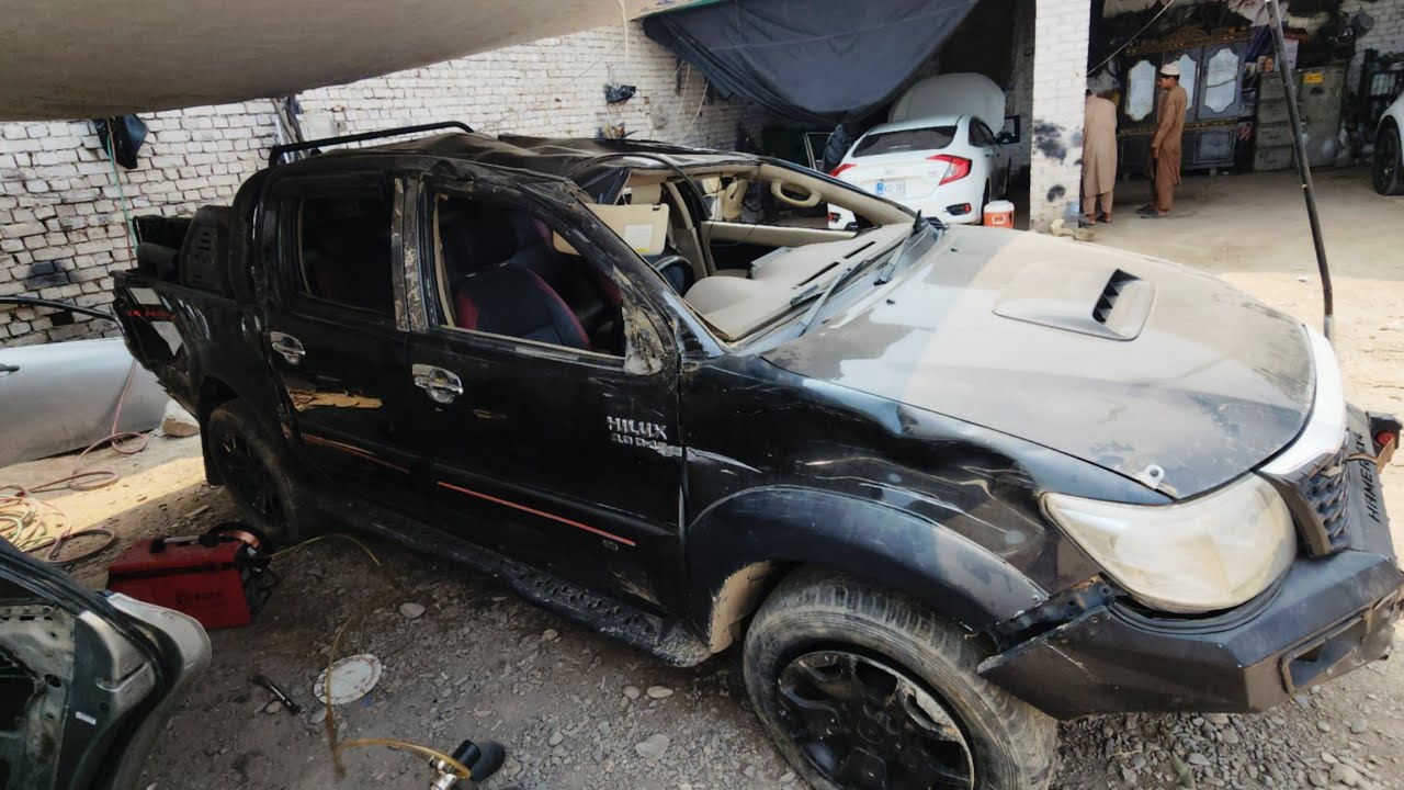 Toyota Hilux Vigo Full Accident Rebuild | Complete Body Restoration Process