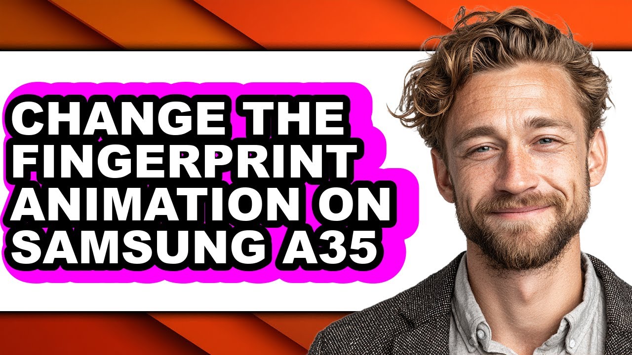 How to Change the Fingerprint Animation on Samsung A35 - Step by Step