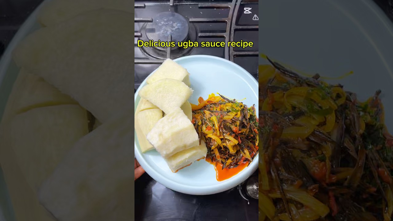 Let’s make ugba sauce & boiled yam for lunch 